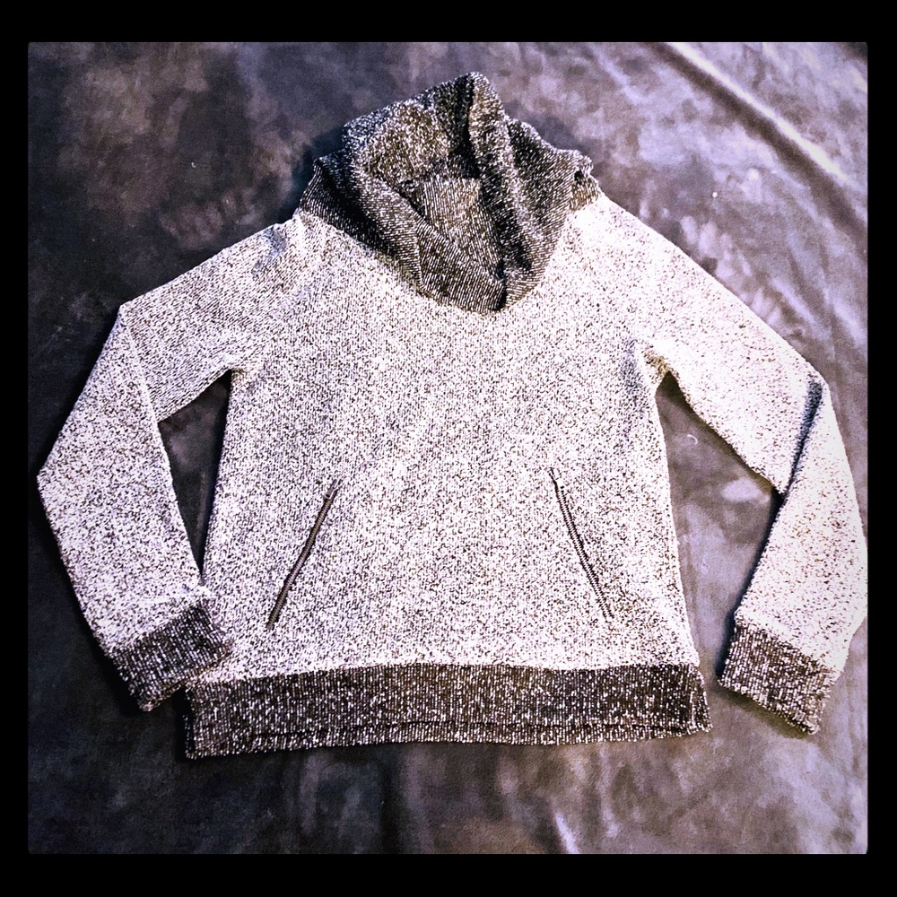 Loft Cowl Neck Sweater with Kangaroo Pocket